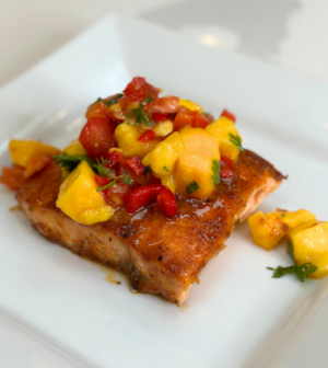 Baked Salmon + Mango Salsa - Simply Woman | Online Magazine by Crystal ...